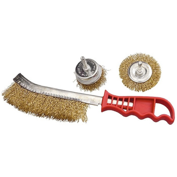 Kartáč na vrtačku, 2 prvky, ruční kartáč , sada