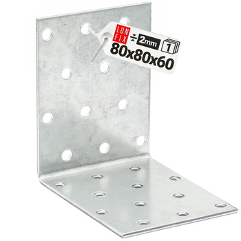 Montážní úhelník 80x80x60x2 KM12 1ks.