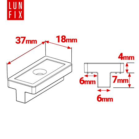 Montážní klipy pro terasová prkna se šroubem 4x35 mm 100ks.