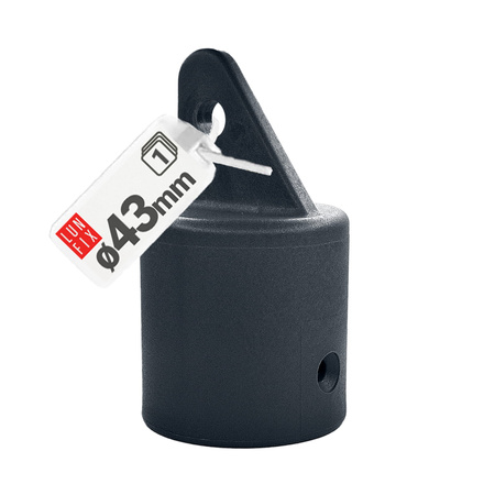 Koncovka na rozpěru fi42mm šedá