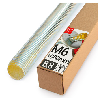 Závitová tyč M6 pozinkovaná 1000 mm 8.8 1 ks.
