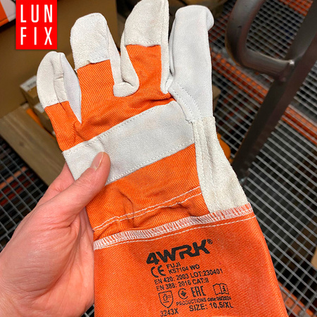 Pracovní rukavice kožené vel. 10 XL 12 párů