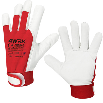 Pracovní rukavice s protiskluzovou manžetou, kůže vel. 9-L 1 pár