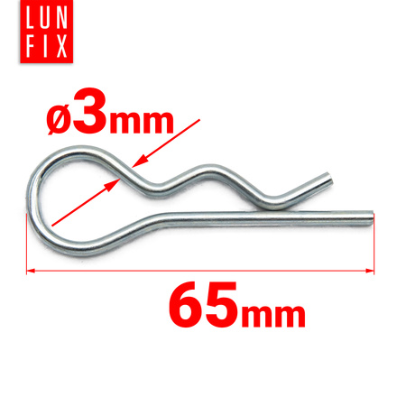 Nonius závlačka spona 100ks