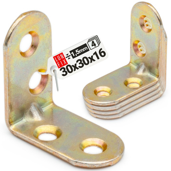 Nábytkový úhelník 30x30x16x1,5 mm 4ks.