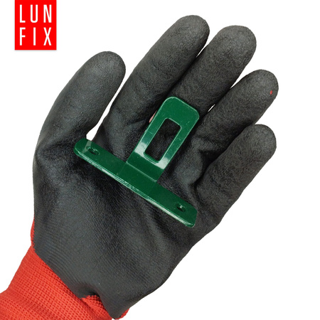 Příchytka typu T na plotové panely zelená 1ks.