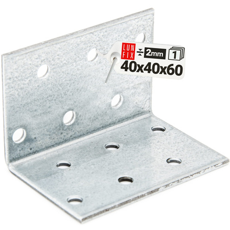 Montážní úhelník 40x40x60x2 KM2 1ks.