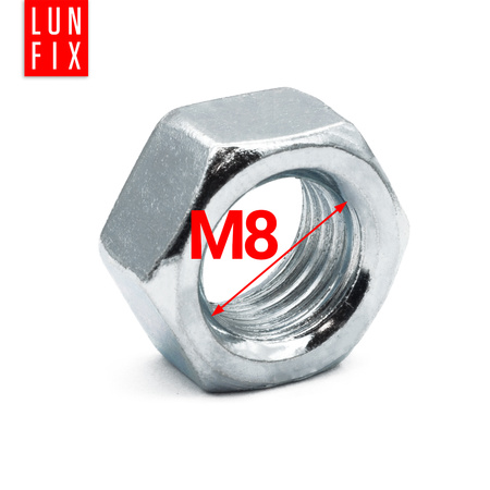 Šestihranná matice M8 DIN 934 třída 6 pozinkovaná 1kg