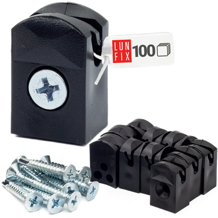 Upevnění drátu černé 100ks.