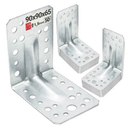 Úhelník s prolisem KPS1 90x90x65x1,5 50ks.
