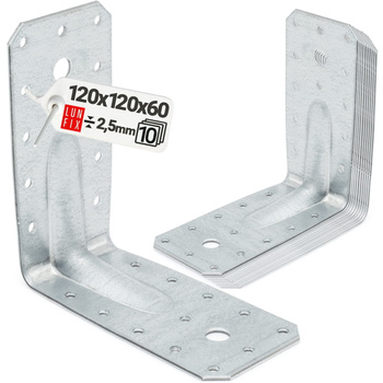 Úhelník s prolisem KP12 120x120x60x2,5 10 ks.