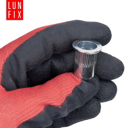 Nýtovací matice ocelová M8 zápustná hlava a rýhovaná stopka 50ks