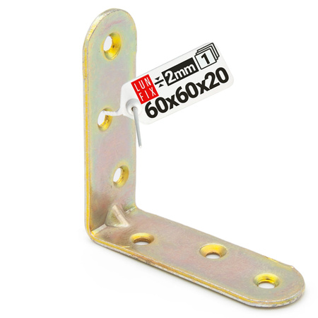 Nábytkový úhelník 60x60x20x2 KR6 1ks.