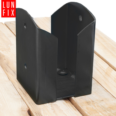 Patka k našroubovaní černá 100x100x150mm