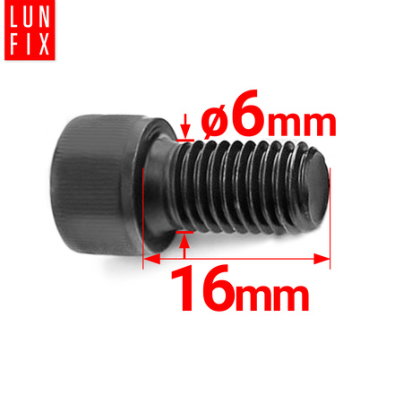 Imbusový šroub M6 16mm  černý pozink DIN 912 třída 8.8 1kg