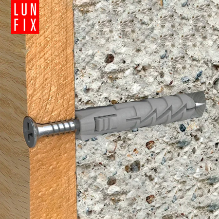 Hmoždinky rozpěrné 6x30 mm se šroubem se zapustnou hlavou 3,5x30 mm 200ks.