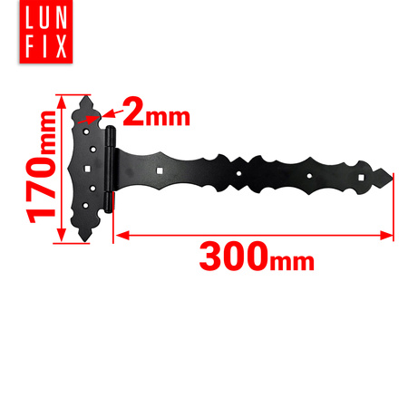 Dekorativní závěs černý 300x170x30x2 1ks.