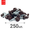 Samořezný vrut do plechu 4,8x55 hnědý RAL 8017 250ks.