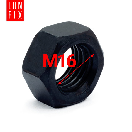 Šestihranná matice M16 DIN 934 třída 10 černá 8ks.