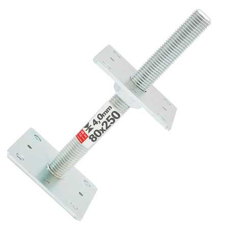 Šroubovací kotevní patka s závitem 80x80x250