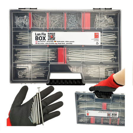 Sada pozinkovaných stavebních hřebíků 340 kusů