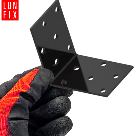 Černý montážní úhelník 60x60x40x2 1ks.