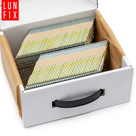 Hřebíky do hřebíkovačky 75mm 2,8x75 kroužkové  na papíře pozinkované 2000ks.