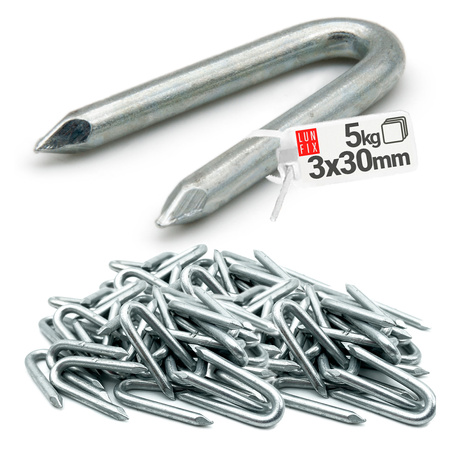 Svorky telegrafické 3,0x30mm 5kg