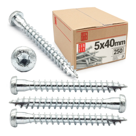 Tesařské vruty ANCHOR pro tesařské spoje 5x40 250ks.