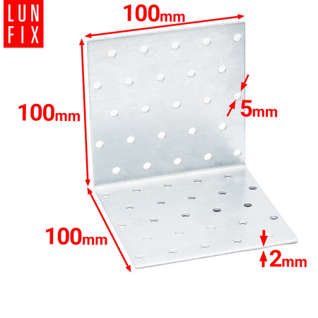 Montážní úhelník 100x100x100x2 KM17 1ks.