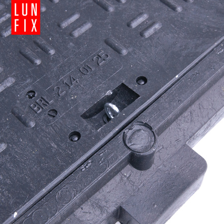 Poklop šachty, víko 60x60 cm, černý