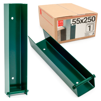 Koncový držák podhrabové desky 55x250 zelený