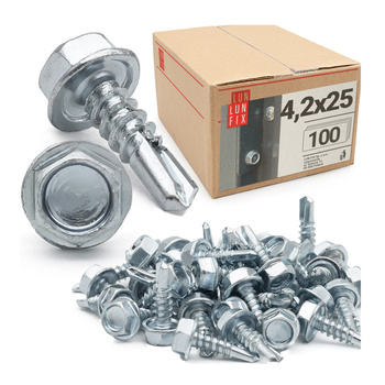Samovrtný šroub 4,2x25 šestihranný DIN7504K pozinkovaný 100ks.
