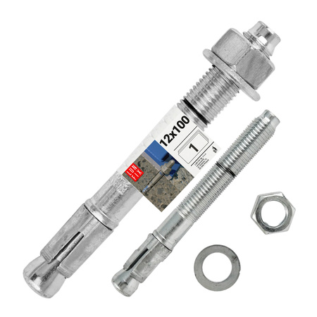 Kotva do betonu M12 100mm rozpěrná 1ks.