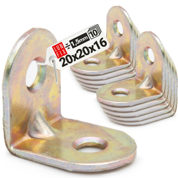 Nábytkový úhelník 20x20x16x1,5 KR2 10ks.