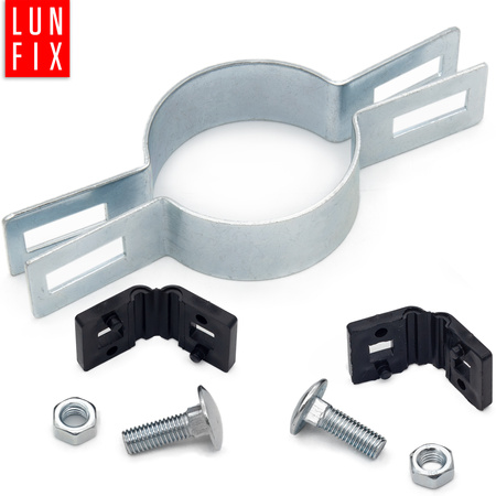 Příchytka plotového panelu průběžná fi60mm stříbrná