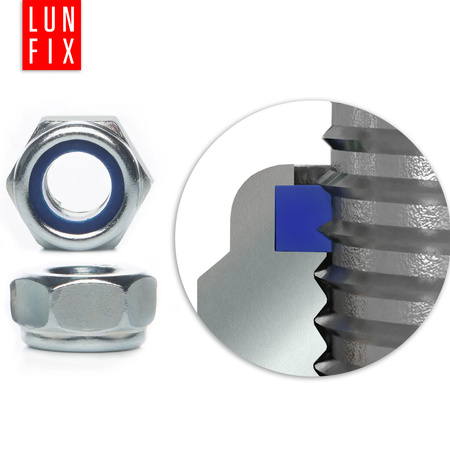 Samojistná matice M5 DIN 985 šestihranná pozinkovaná 25ks