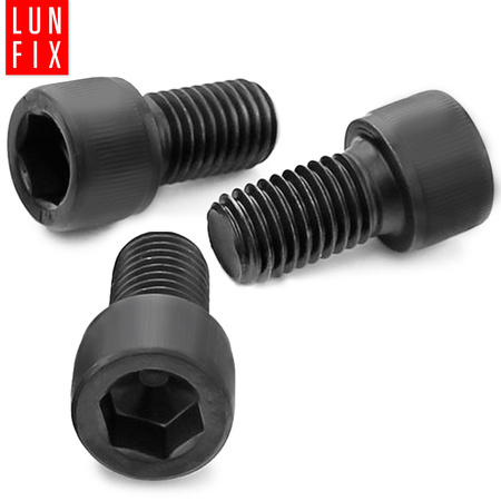 Imbusový šroub M4 12mm černý pozink DIN 912 třída 8.8 10 ks.