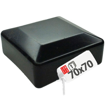 Čepička PVC na sloupek 70x70 mm černá 1ks.