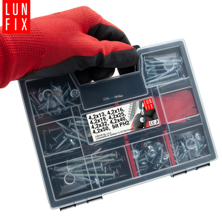 Sada šroubů na kov 290ks + koncovka PH2