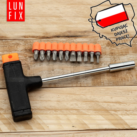 Šroubovák typ T sada bitů 11 kusů