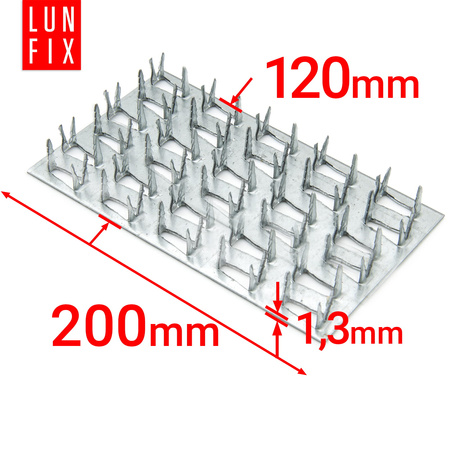Styčníková deska 120x200 protištěpná spona PK3 1ks