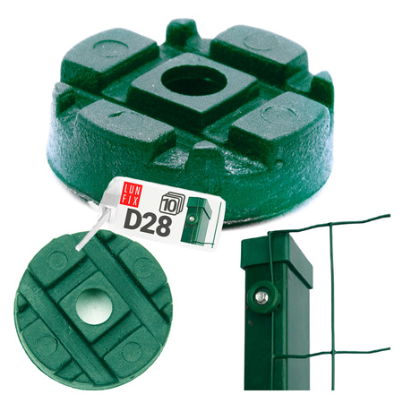 Upevnění pletiva a panelů 10ks. zelené