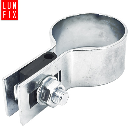 Příchytka plotového panelu koncová fi48 mm stříbrná