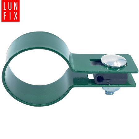 Příchytka plotového panelu koncová fi42 mm zelená