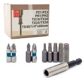 Sada bitových šroubováků 10v1