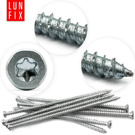 Vrut na okenní a dveřní rám 7.5x212 pozink 100 ks.