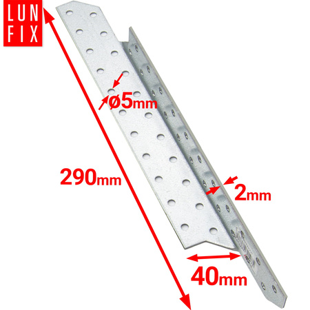 Spojka krokev/vaznice LK8 290x40 mm PRAVÁ 10ks.
