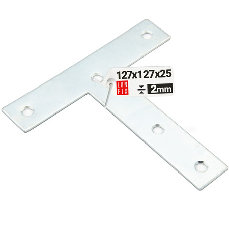 Plochá spojka typu "T" 127x127x25x2,0 mm KT127 1 ks