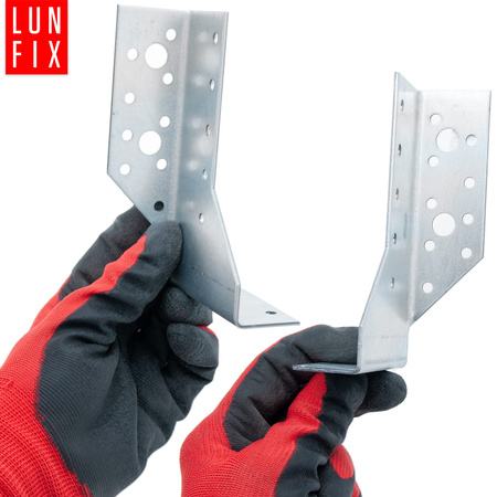 Závěs trámu 28x130 mm spojovací botka PRAVÁ + LEVÁ